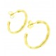 Hammered Gold Hoops
