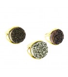 Drusy Round Rings